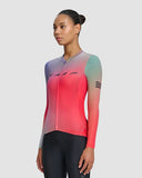Women's Blurred Out Pro Hex Jersey 2.0 Red Mix