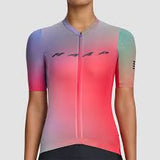Women's Blurred Out Pro Hex Jersey 2.0 Red Mix